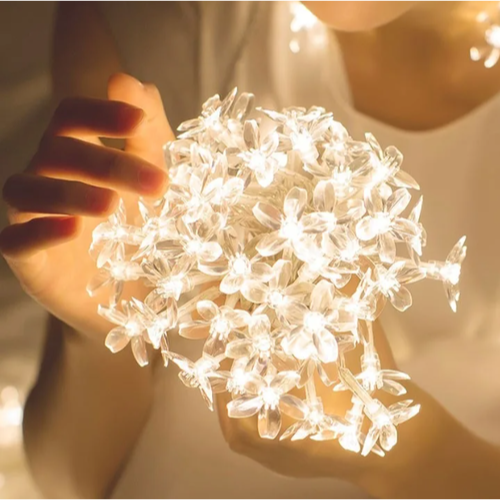 [한국모루] LED미니전구(크리스탈꽃/원화이트)