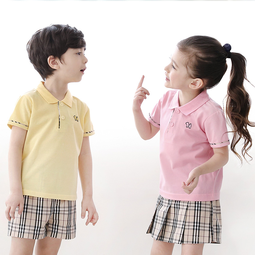 [리틀빔] S1004(노랑) S1005(핑크)/ 유치원 어린이집 하복 여름원복