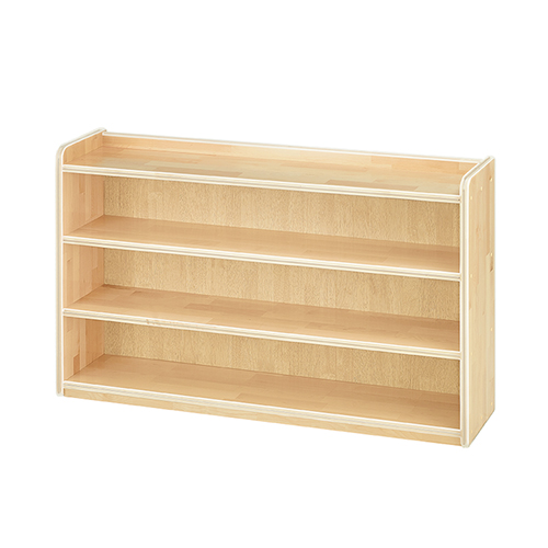 [파랑새교구] 안전몰딩 자작합판 교구장(B형) 3단 / 자작나무 유치원교구