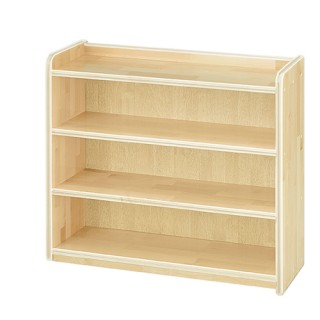 [파랑새교구] 안전몰딩 자작합판 교구장(B형)(소) 3단 / 자작나무 유치원교구