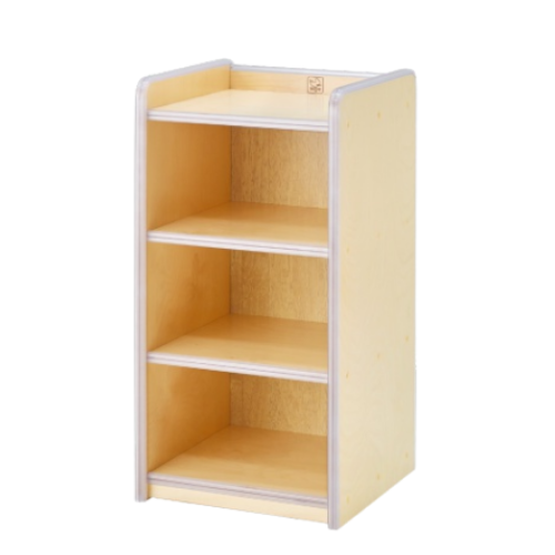 [파랑새교구] 안전몰딩 사물함 3인용(낮은형) / 고무나무 유치원교구