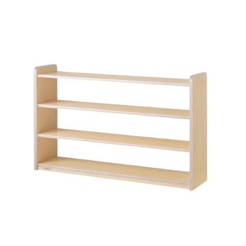 [파랑새교구] 안전몰딩 자작합판 교구장(A형) 3단 / 자작나무 유치원교구