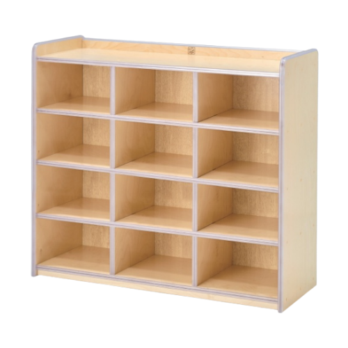 [파랑새교구] 안전몰딩 사물함 12인용 / 고무나무 유치원교구