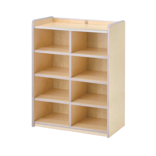 [파랑새교구] 안전몰딩 사물함 8인용 / 고무나무 유치원교구