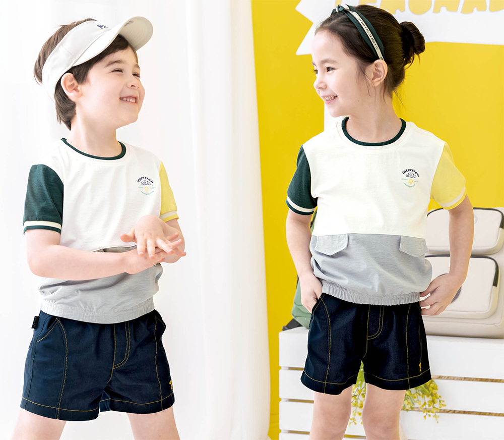 [인터크루] 신디 반팔/ 유치원 어린이집 활동복 유아동체육복